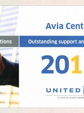 United Airlines. За высокие показатели продаж в 2013 году