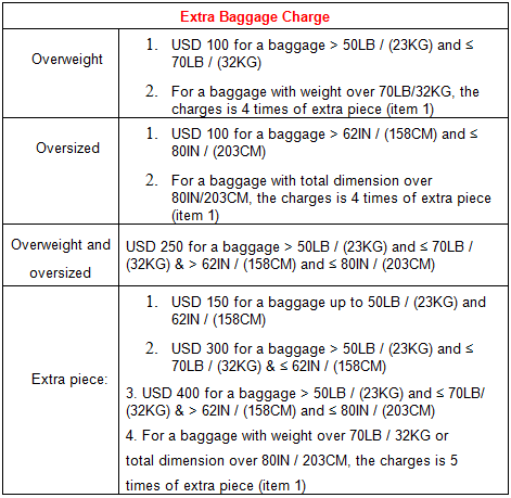 virgin atlantic economy international extra baggage fares